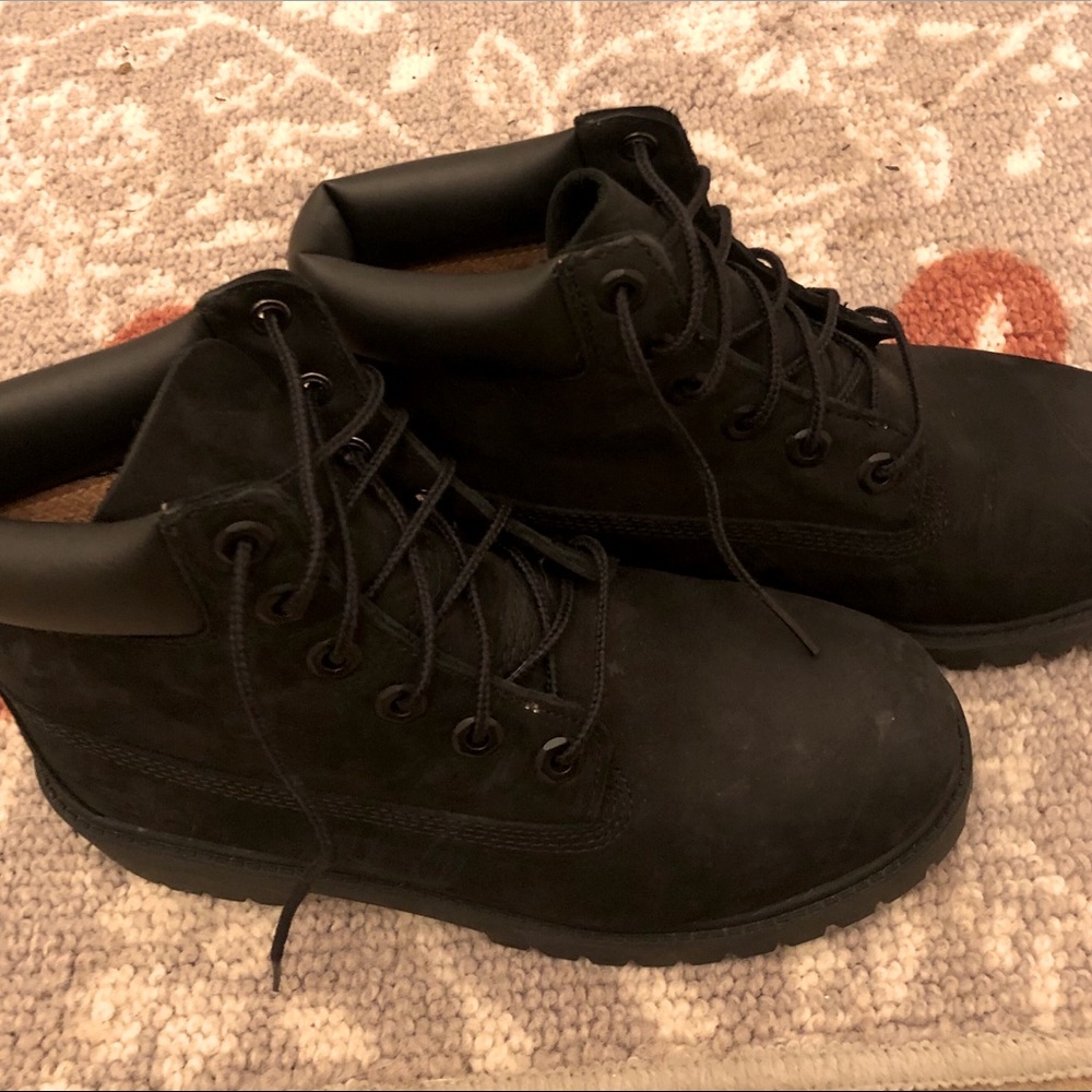 Black Timberland Kids boots Size 4.5